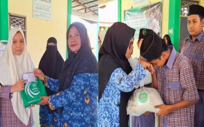 MADSAGI: MTsN 2 Aceh Timur Berbagi Kebahagiaan Sambut Ramadan