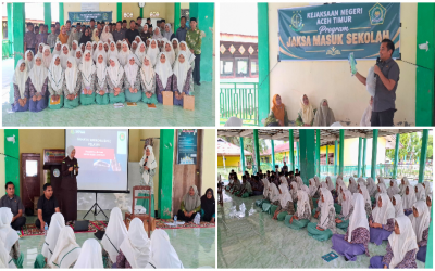 Kejari Aceh Timur Gelar Program Jaksa Masuk Sekolah di MTsN 2 Aceh Timur, Edukasi Pelajar tentang Bahaya Narkoba