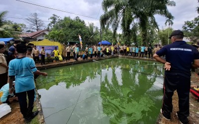 Mancing Mania di MTsN 2 Aceh Timur Berlangsung Meriah